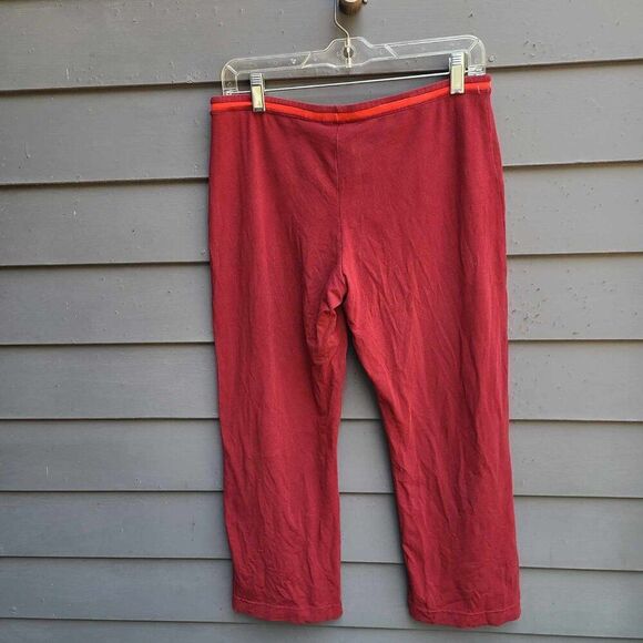Nike Red Cotton Blend Cropped Work Out Pants size Large - Picture 4 of 8